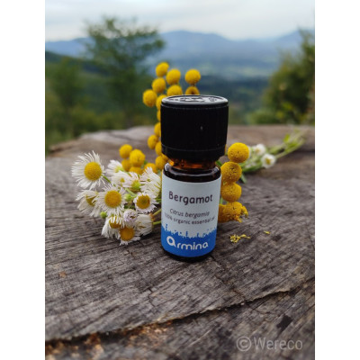 Armina bio esenciálny olej bergamot destilovaný - upokojujúci citrus | WERECO