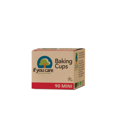 Papierové košíčky mini If you care neblečené - 90 ks TCF | Wereco
