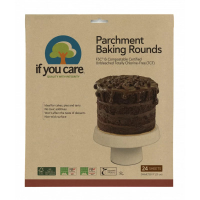If You Care Papiere na pečenie Kruh 23 cm 24 ks | Wereco