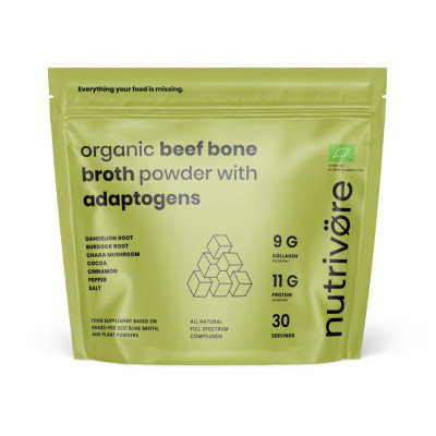 Kostný Vývar s Bylinami | 9g Kolagénu + Chaga | Nutrivore